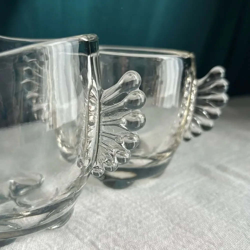 Vintage Paden City Vermilion Sugar & Creamer
